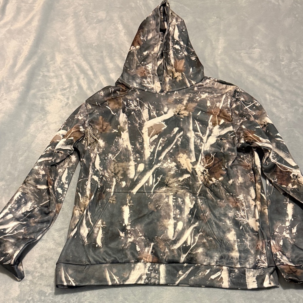 Allure Camouflage Hoodie - Brown, Gray, White
